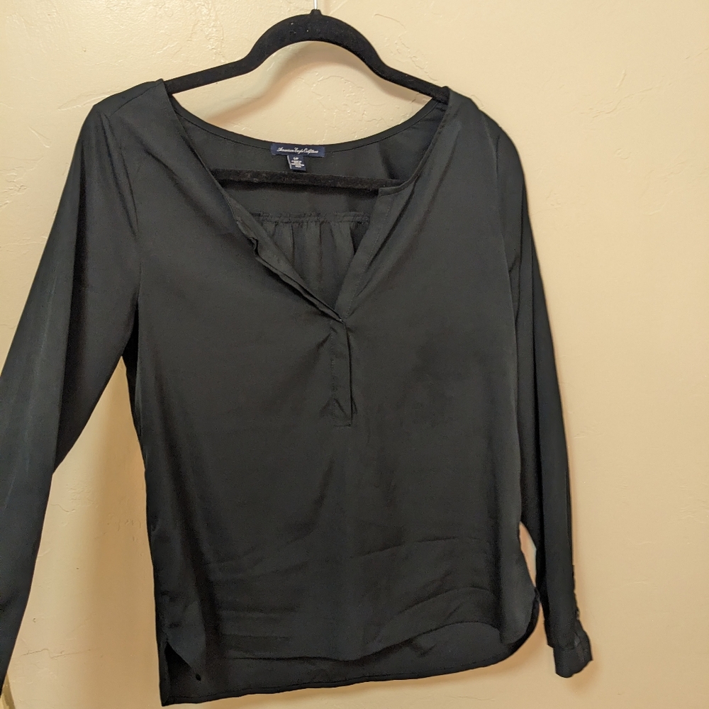 American Eagle Outfitters Small Black Blouse